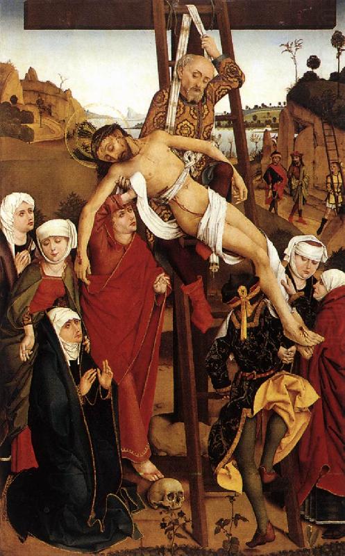 PLEYDENWURFF, Hans Crucifixion of the Hof Altarpiece sg china oil painting image